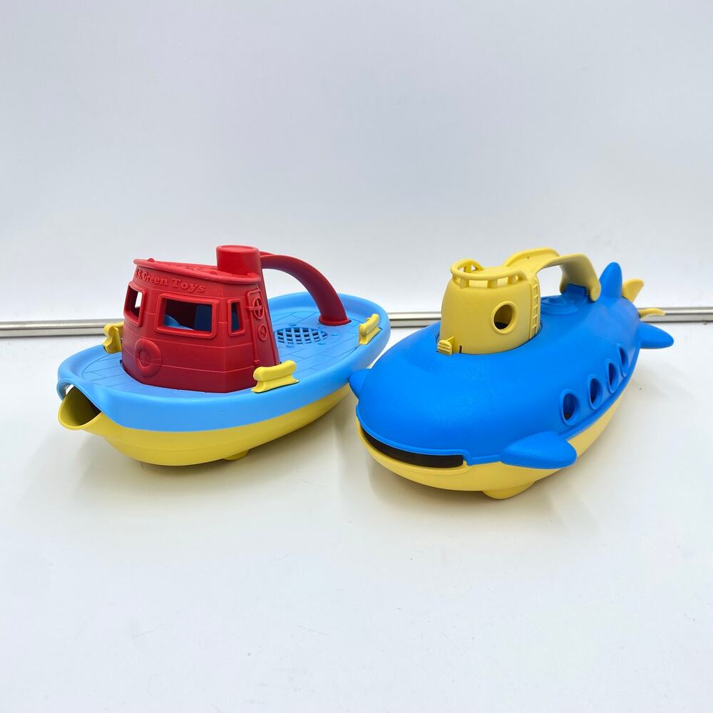 Green Toys Eco-Friendly Submarine and Tug Boat Set